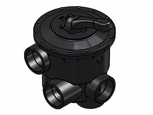 Praher ABS Multiport Valve Open Slips Ports SM MPV | Black | SM-30-AOB