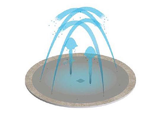 Pentair In-Floor formerly A&A Manufacturing SplashPad Complete | Bronze | 560067 | 587500