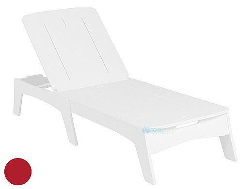Ledge Lounger Mainstay Collection Chaise | Red | LL-MS-C-RD