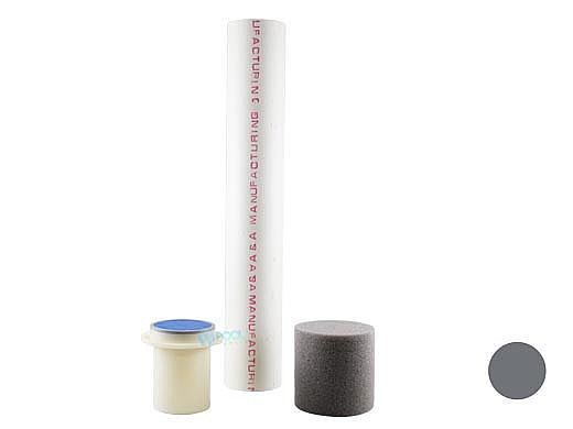 Pentair In-Floor formerly A&A Manufacturing G4 Floor Fitting Assembly with Riser | Dark Gray | 574830