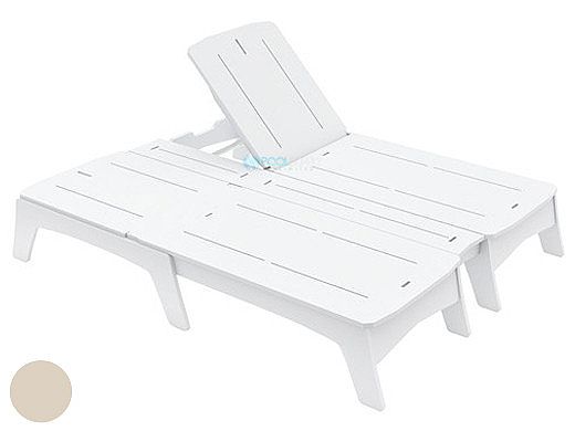 Ledge Lounger Mainstay Collection Double Chaise | Cloud | LL-MS-DBC-CD