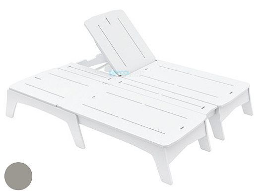 Ledge Lounger Mainstay Collection Double Chaise | Gray | LL-MS-DBC-GRY