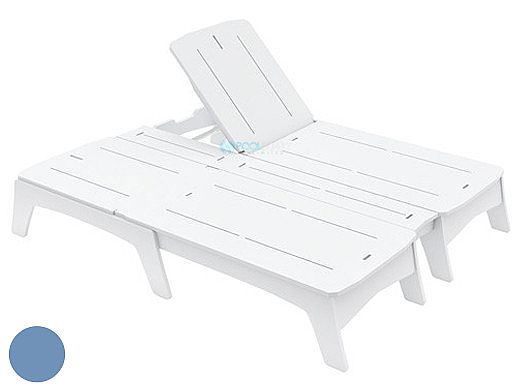 Ledge Lounger Mainstay Collection Double Chaise | Sky Blue | LL-MS-DBC-SB