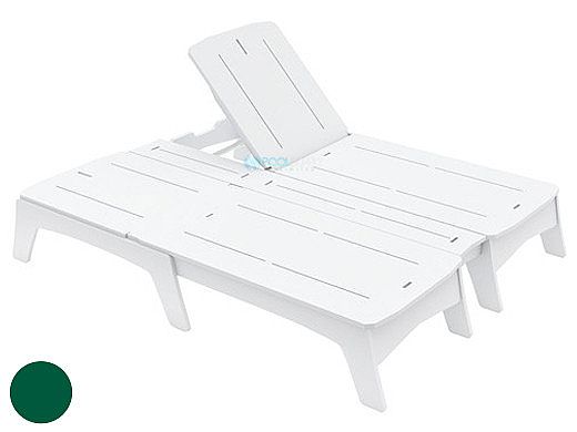 Ledge Lounger Mainstay Collection Double Chaise | Green | LL-MS-DBC-GN