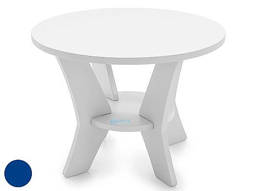 Ledge Lounger Mainstay Collection Round Outdoor Side Table | Navy | LL-MS-ST-RD-NY