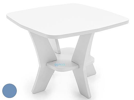 Ledge Lounger Mainstay Collection Square Outdoor Side Table | Sky Blue | LL-MS-ST-SQ-SB