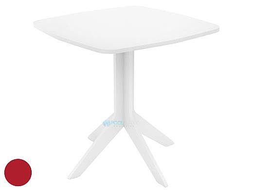 Ledge Lounger Mainstay Collection 30" Square Outdoor Bistro Table | Red | LL-MS-BT-30SQ-RD