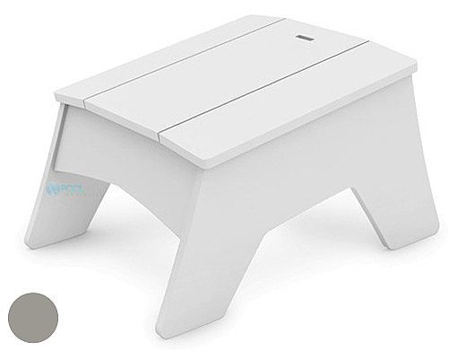 Ledge Lounger Mainstay Collection Outdoor Adirondack Ottoman | Gray | LL-MS-AO-GRY