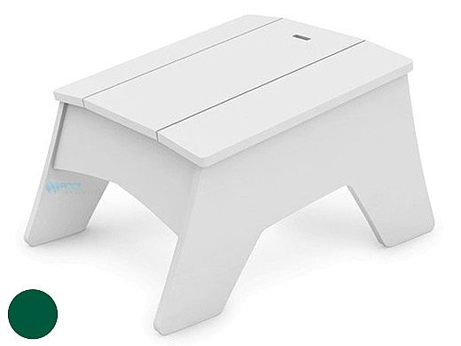 Ledge Lounger Mainstay Collection Outdoor Adirondack Ottoman | Green | LL-MS-AO-GN
