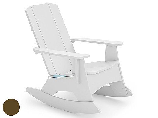 Ledge Lounger Mainstay Collection Outdoor Adirondack Rocker | Brown | LL-MS-AR-BN
