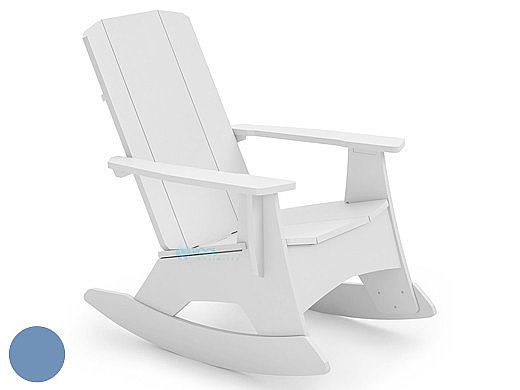 Ledge Lounger Mainstay Collection Outdoor Adirondack Rocker | Sky Blue | LL-MS-AR-SB