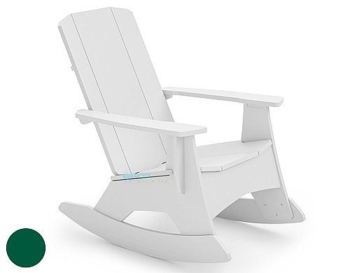 Ledge Lounger Mainstay Collection Outdoor Adirondack Rocker | Green | LL-MS-AR-GN