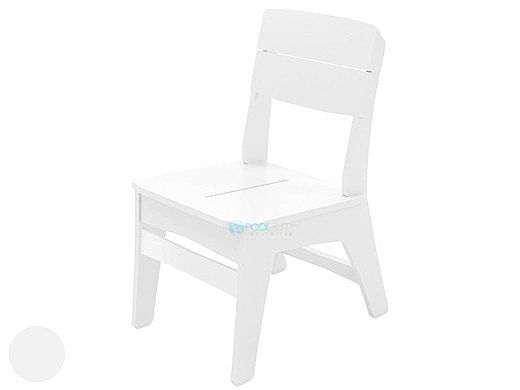 Ledge Lounger Mainstay Collection Outdoor Dining Side Chair | White | LL-MS-DC-WH