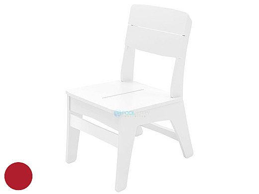 Ledge Lounger Mainstay Collection Outdoor Dining Side Chair | Red | LL-MS-DC-RD