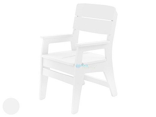 Ledge Lounger Mainstay Collection Outdoor Dining Armchair | White | LL-MS-DCA-WH