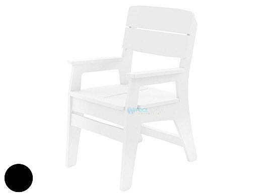 Ledge Lounger Mainstay Collection Outdoor Dining Armchair | Black | LL-MS-DCA-BK