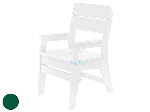 Ledge Lounger Mainstay Collection Outdoor Dinning Armchair | Green | LL-MS-DCA-GN