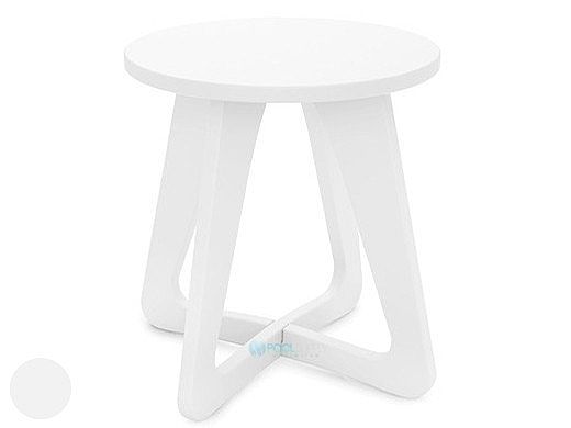 Ledge Lounger Mainstay Collection Outdoor Stool | White | LL-MS-SL-WH