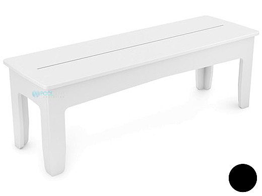 Ledge Lounger Mainstay Collection Outdoor 25" Dining Bench | Black | LL-MS-DB25-BK