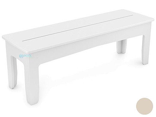 Ledge Lounger Mainstay Collection Outdoor 25" Dining Bench | Cloud | LL-MS-DB25-CD