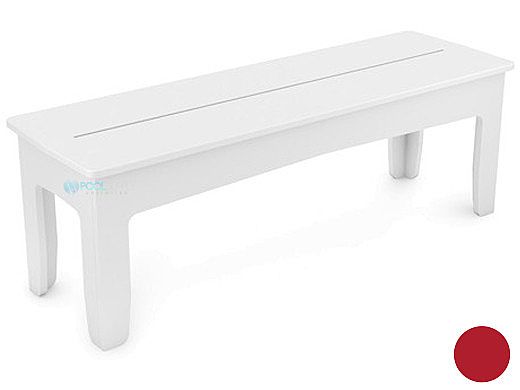 Ledge Lounger Mainstay Collection Outdoor 52" Dining Bench | Red | LL-MS-DB52-RD
