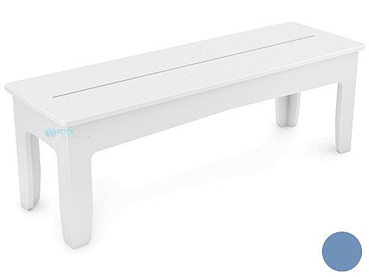 Ledge Lounger Mainstay Collection Outdoor 52" Dining Bench | Sky Blue | LL-MS-DB52-SB