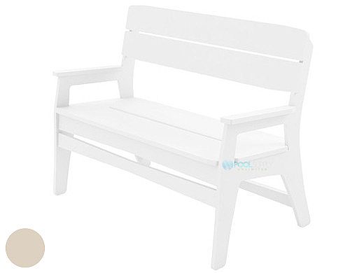 Ledge Lounger Mainstay Collection Outdoor Bench | Cloud | LL-MS-BA-CD