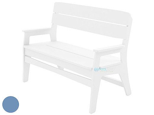Ledge Lounger Mainstay Collection Outdoor Bench | Sky Blue | LL-MS-BA-SB