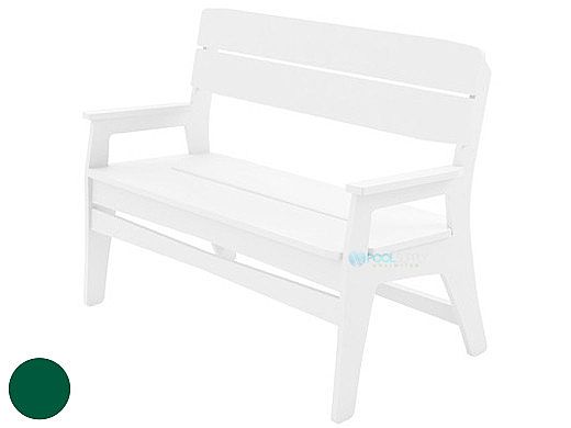 Ledge Lounger Mainstay Collection Outdoor Bench | Green | LL-MS-BA-GN