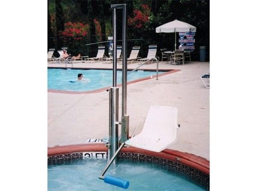 Aquatic Access Automatic 180-Degree Seat Rotation Pool Lift for Pools / Spas with Built-In Benches or Seats | IGAT-180/135