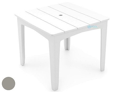 Ledge Lounger Mainstay Collection 36" Square Outdoor Dining Table | Gray | LL-MS-DT-36SQ-GRY