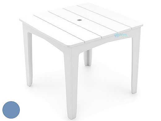 Ledge Lounger Mainstay Collection 48" Square Outdoor Dining Table | Sky Blue | LL-MS-DT-48SQ-SB