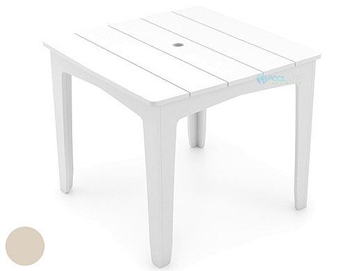 Ledge Lounger Mainstay Collection 60" Square Outdoor Dining Table | Cloud | LL-MS-DT-60SQ-CD