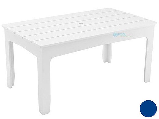 Ledge Lounger Mainstay Collection Rectangular Outdoor Dining Table | 63" x 36" | Navy | LL-MS-DT-63RT-NY
