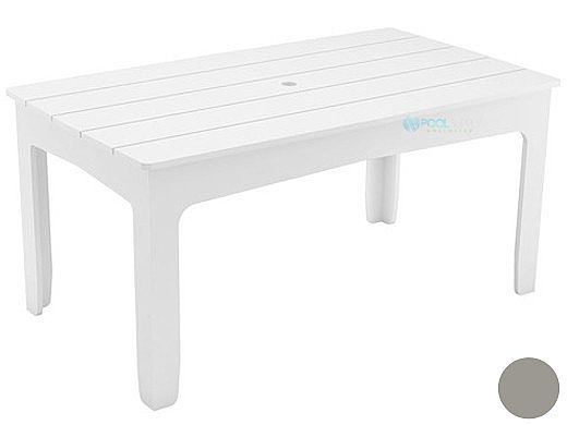 Ledge Lounger Mainstay Collection Rectangular Outdoor Dining Table | 75" x 36" | Gray | LL-MS-DT-75RT-GRY