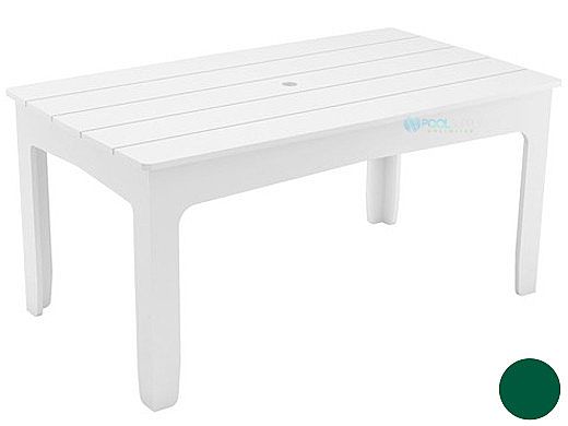 Ledge Lounger Mainstay Collection Rectangular Outdoor Dining Table | 75" x 36" | Green | LL-MS-DT-75RT-GN