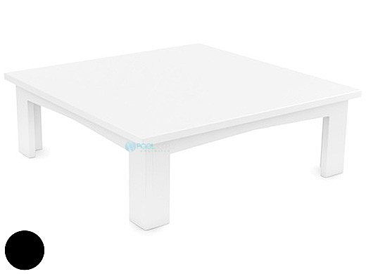 Ledge Lounger Mainstay Collection Outdoor Square Coffee Table | Black | LL-MS-CT-SQ-BK