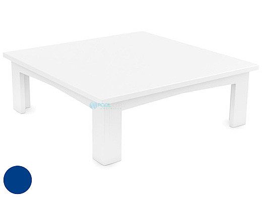 Ledge Lounger Mainstay Collection Outdoor Square Coffee Table | Navy | LL-MS-CT-SQ-NY