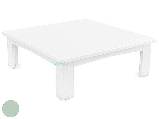 Ledge Lounger Mainstay Collection Outdoor Square Coffee Table | Sage Green | LL-MS-CT-SQ-SG