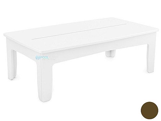 Ledge Lounger Mainstay Collection Outdoor Rectangular Coffee Table | Brown | LL-MS-CT-RT-BN