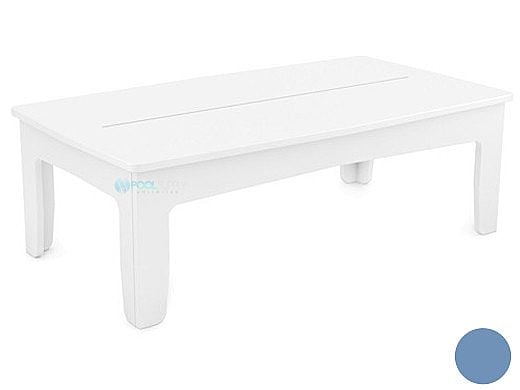Ledge Lounger Mainstay Collection Outdoor Rectangular Coffee Table | Sky Blue | LL-MS-CT-RT-SB
