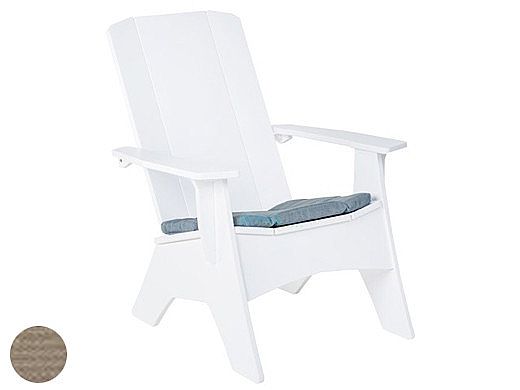 Ledge Lounger Mainstay Collection Outdoor Adirondack Seat Cushion | Standard Fabric Taupe | LL-MS-A-SC-STD-4648