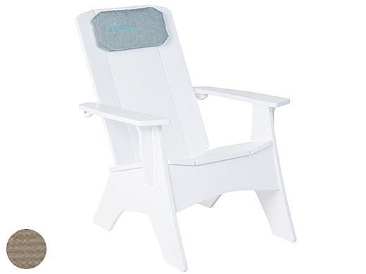 Ledge Lounger Mainstay Collection Outdoor Adirondack Headrest Cushion | Standard Fabric Taupe | LL-MS-A-P-STD-4648