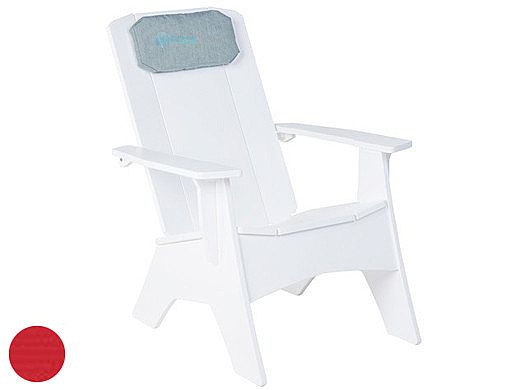 Ledge Lounger Mainstay Collection Outdoor Adirondack Headrest Cushion | Premium 1 Jockey Red | LL-MS-A-P-P1-4603