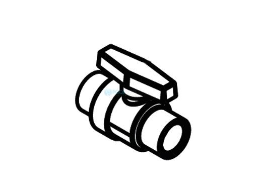 Waterco MultiCyclone Compact Ball Valve | 1" Black | 140252