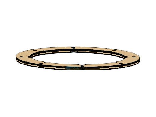 Pentair ColorVision Bubbler Color Ring for Gunite Pools | Tan | 590129Z
