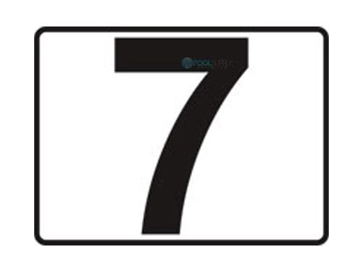 Inlays 4" x 6" Plastic Stickon Depth Marker | 7 Smooth | P411070