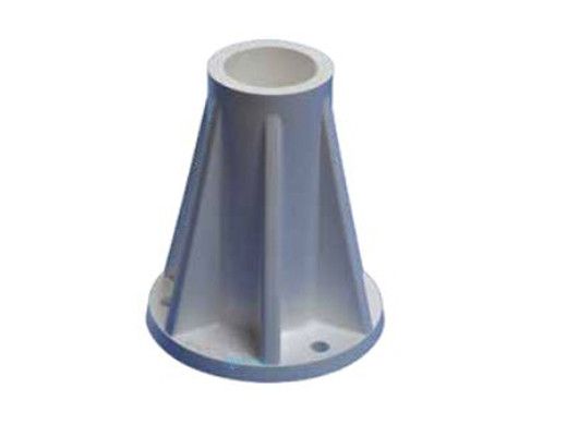 Saftron 6" Surface Mount Anchor Flange | Graphite Gray | SB-F-GG