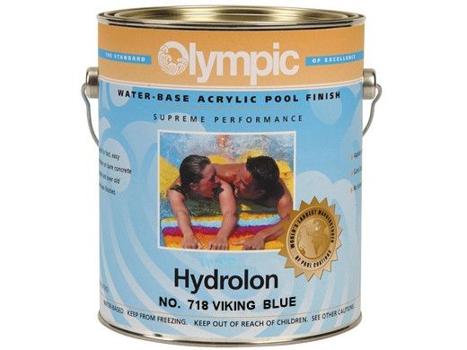 Olympic Hydrolon Acrylic Pool Paint | 1-Gallon | Viking Blue | 718 G 718-GL