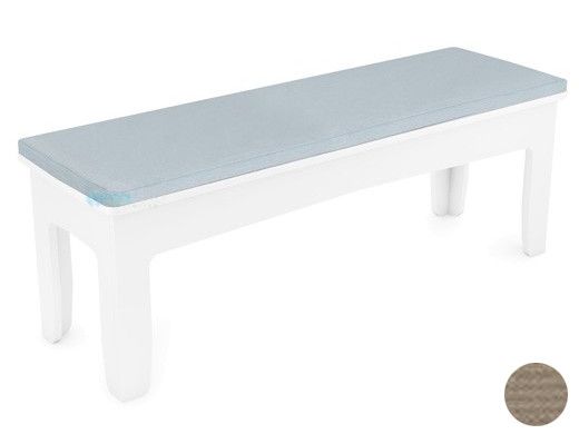 Ledge Lounger Mainstay Collection Outdoor 25" Dining Bench Cushion | Standard Fabric Taupe | LL-MS-DB25-C-STD-4648